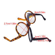 Load image into Gallery viewer, For Labubu Glasses 6.5cm Cute Plastic Glasses for 15cm Labubu Macaron and 60cm BJD Dolls and 1/3 BJD Dolls Toy Glasses Accessories
