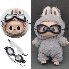 Load image into Gallery viewer, For Labubu Glasses 8cm Cute Plastic Glasses for 15cm Labubu Macaron and 60cm BJD Dolls and 1/3 BJD Dolls Toy Glasses Accessories
