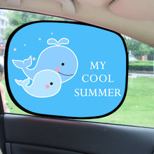 Load image into Gallery viewer, Cartoon Car Window Sun Shade Side Mesh Cover Curtain Sunshade Sun Visor For Car Trunk RV Travel Supply
