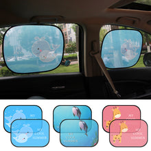 Load image into Gallery viewer, Cartoon Car Window Sun Shade Side Mesh Cover Curtain Sunshade Sun Visor For Car Trunk RV Travel Supply
