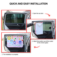 Load image into Gallery viewer, Car Window Shades Mosquito Net Sun Cover Telescopic Fixed Suction Cup Sunshade UV Protection Block Curtain
