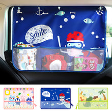 Load image into Gallery viewer, Car Window Shades Mosquito Net Sun Cover Telescopic Fixed Suction Cup Sunshade UV Protection Block Curtain
