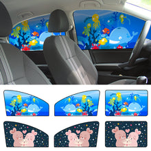 Load image into Gallery viewer, Car Window Shades Mosquito Net Sun Cover Telescopic Magnetic Sunshade UV Protection Block Curtain
