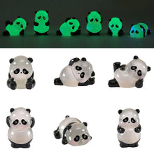 Load image into Gallery viewer, Car Rearview Mirror Decoration Center Console Small Luminous Panda Doll Resin Ornament Auto Interior Accessories
