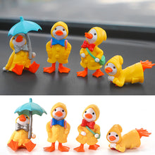 Load image into Gallery viewer, 4Pcs Car Interior Dashboard Ornaments Gifts Ducks Center Console Decoration Auto Accessories for Office Home Car
