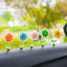 Load image into Gallery viewer, 5Pcs Car Interior Shaking Head Beautiful Daisy Flowers Ornament Decoration Shake Head Decor Double-sided Tape
