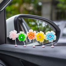 Load image into Gallery viewer, 5Pcs Car Interior Shaking Head Beautiful Daisy Flowers Ornament Decoration Shake Head Decor Double-sided Tape
