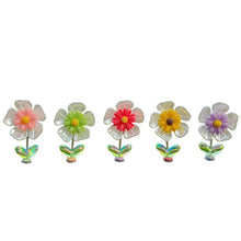 Load image into Gallery viewer, 5Pcs Cartoon Car Interior Shaking Head Sunflowers Ornament Decoration with Spring Shake Head Decor Double-sided Tape
