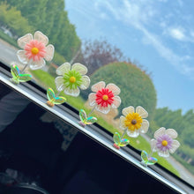 Load image into Gallery viewer, 5Pcs Cartoon Car Interior Shaking Head Sunflowers Ornament Decoration with Spring Shake Head Decor Double-sided Tape
