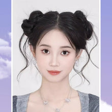 Load image into Gallery viewer, Double Marubo Head Wig Simulation Hair Fluffy and Lazy Lovely Blossom Head Pan Hair Wig Hair Rope

