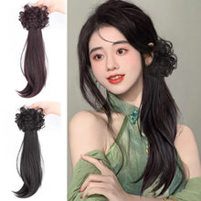 Load image into Gallery viewer, Wig Women's Low Ponytail Grab Clip Wig Braid Natural Simulation Hair Elegant High Ponytail Wig Braid
