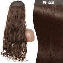 Load image into Gallery viewer, Highlight dyeing Female Long Hair Synthetic Fiber Long Hair Wig False Hair Piece One Piece Seamless Simulation Hair Extensions
