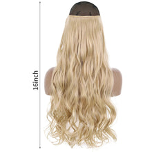 Load image into Gallery viewer, Highlight dyeing Female Long Hair Synthetic Fiber Long Hair Wig False Hair Piece One Piece Seamless Simulation Hair Extensions
