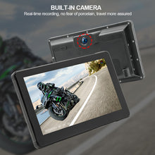 Load image into Gallery viewer, 7 Inch Motorcycle Navigation IPS GPS Wireless Apple Carplay Android Auto Motorcycle BT IP67 Waterproof Touch Screen Display
