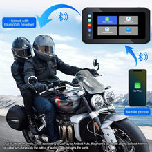 Load image into Gallery viewer, 6.25" Motorcycle CarPlay Motorcycle Navigation Screen Dual Bluetooth Wireless CarPlay Android Auto IP65 Waterproof 1200nit
