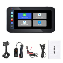 Load image into Gallery viewer, 6.25" Motorcycle CarPlay Motorcycle Navigation Screen Dual Bluetooth Wireless CarPlay Android Auto IP65 Waterproof 1200nit
