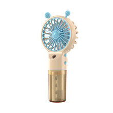 Load image into Gallery viewer, Handheld Spray Mini Air Conditioner USB Rechargeable Portable Humidifier Mist Cooler Cooling Spray Humidifier Fan for Home Office
