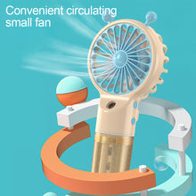 Load image into Gallery viewer, Handheld Spray Mini Air Conditioner USB Rechargeable Portable Humidifier Mist Cooler Cooling Spray Humidifier Fan for Home Office
