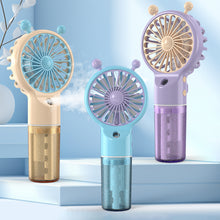 Load image into Gallery viewer, Handheld Spray Mini Air Conditioner USB Rechargeable Portable Humidifier Mist Cooler Cooling Spray Humidifier Fan for Home Office
