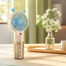 Load image into Gallery viewer, Handheld Spray Mini Air Conditioner USB Rechargeable Portable Humidifier Mist Cooler Cooling Spray Humidifier Fan for Home Office
