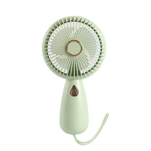 Load image into Gallery viewer, Mini Handheld Small Fan Portable Night Light Silent Office Desk Student On Dormitory Charging Outdoor Hand Holding Fan Small
