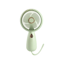 Load image into Gallery viewer, Mini Handheld Small Fan Portable Night Light Silent Office Desk Student On Dormitory Charging Outdoor Hand Holding Fan Small
