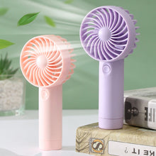 Load image into Gallery viewer, Mini Handheld Small Fan Portable Silent Office Desk Student On Dormitory Charging Outdoor Hand Holding Fan Small
