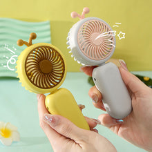 Load image into Gallery viewer, Cute Handheld Small Fan Portable Silent Office Desk Student On Dormitory Charging Outdoor Hand Holding Fan Small
