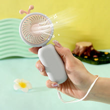 Load image into Gallery viewer, Cute Handheld Small Fan Portable Silent Office Desk Student On Dormitory Charging Outdoor Hand Holding Fan Small
