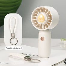 Load image into Gallery viewer, 1Pc Cartoon Small Fan Desktop Cute Mini Handheld Fan With USB Rechargeable Summer Cooling Portable Fan
