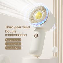 Load image into Gallery viewer, 1Pc Cartoon Small Fan Desktop Cute Mini Handheld Fan With USB Rechargeable Summer Cooling Portable Fan
