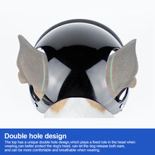 Load image into Gallery viewer, Pet Dogs Helmet Safety Cap For Motorcycle Black Plastic Ridding Cap Pets Dog Cats Protect Supplies Puppy Dog Cool Accessories
