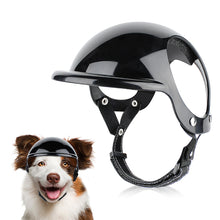 Load image into Gallery viewer, Pet Dogs Helmet Safety Cap For Motorcycle Black Plastic Ridding Cap Pets Dog Cats Protect Supplies Puppy Dog Cool Accessories
