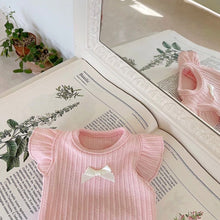 Load image into Gallery viewer, Cute Bow Dog Vest Teddy Puppy Pullover Summer Pet Clothes Breathable Two-legged Clothes Solid Color Cat Dog Clothes Pet Products
