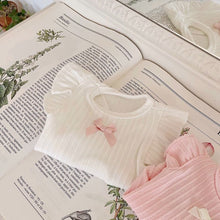 Load image into Gallery viewer, Cute Bow Dog Vest Teddy Puppy Pullover Summer Pet Clothes Breathable Two-legged Clothes Solid Color Cat Dog Clothes Pet Products
