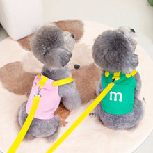 Load image into Gallery viewer, 1Set Pet Dog Harness Vest Puppy Clothes Traction Harness Summer Letter Harness Leash Dog Collar Pet Accessories
