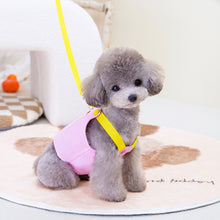 Load image into Gallery viewer, 1Set Pet Dog Harness Vest Puppy Clothes Traction Harness Summer Letter Harness Leash Dog Collar Pet Accessories
