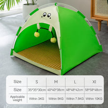 Load image into Gallery viewer, Cooling Pet Cat Tent Cave Outdoor Travel Cat Sleeping House Comfortable Puppy Bed Cat Nesk Kennel Pet Supplies Foldable Dog Nest
