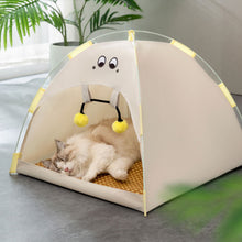 Load image into Gallery viewer, Cooling Pet Cat Tent Cave Outdoor Travel Cat Sleeping House Comfortable Puppy Bed Cat Nesk Kennel Pet Supplies Foldable Dog Nest
