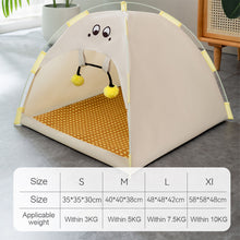 Load image into Gallery viewer, Cooling Pet Cat Tent Cave Outdoor Travel Cat Sleeping House Comfortable Puppy Bed Cat Nesk Kennel Pet Supplies Foldable Dog Nest
