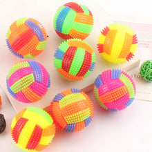 Load image into Gallery viewer, Pet Dogs Flashing Football Shape Led Light Squeaky Bouncy Ball Funny Kids Toy Interactive Dog Cat Chew Toys Small Large Dogs
