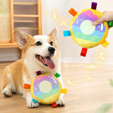 Load image into Gallery viewer, Interactive Ball Dog Toy for Aggressive Chewers Training Decompress Bite Resistant Plush Handle Dog Toys with Bells Pet Supplies
