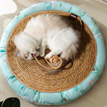 Load image into Gallery viewer, Dog Air Conditioning Mat Summer Rattan Pet Mat Pet Supplies Cooling Mat Cat Cooling Pad for Small Medium Cat
