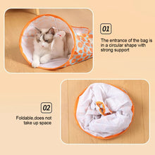 Load image into Gallery viewer, Pet Supplies Cat Drill Pocket Paper Cat Tunnel Collapsible Cat Bag Portable Lightweight Pet Cat Interactive Toys for Indoor Outdoor
