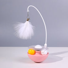 Load image into Gallery viewer, Tumbler Toys for Cats Kitten Interactive Bite Resistant Turntable Plush Feathers Pet Toy with Catnip Funny Pet Supplies
