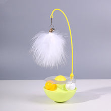 Load image into Gallery viewer, Tumbler Toys for Cats Kitten Interactive Bite Resistant Turntable Plush Feathers Pet Toy with Catnip Funny Pet Supplies
