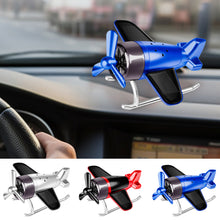 Load image into Gallery viewer, Creative Car Central Control Air Freshener Mini Solar Aircraft Decoration Car Perfume Air Freshener Fragrance Airplane Ornament
