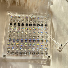 Load image into Gallery viewer, Seashell Display Box Acrylic Magnetic Diamond Display Case Acrylic Organizer Box Stackable Jewelry Gem Organizers Compartment
