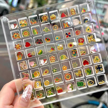 Load image into Gallery viewer, Seashell Display Box Acrylic Magnetic Diamond Display Case Acrylic Organizer Box Stackable Jewelry Gem Organizers Compartment
