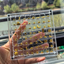 Load image into Gallery viewer, Seashell Display Box Acrylic Magnetic Diamond Display Case Acrylic Organizer Box Stackable Jewelry Gem Organizers Compartment
